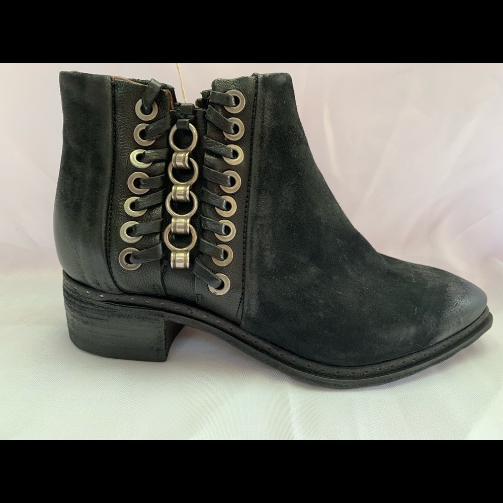 New A.S. 98 Cace Black leather boots